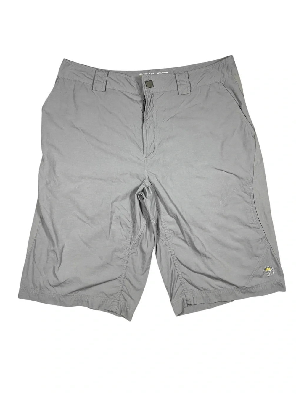 Mountain Hardwear Shorts Mens Large Gray Nylon Hiking Outdoor Climb 13” Inseam